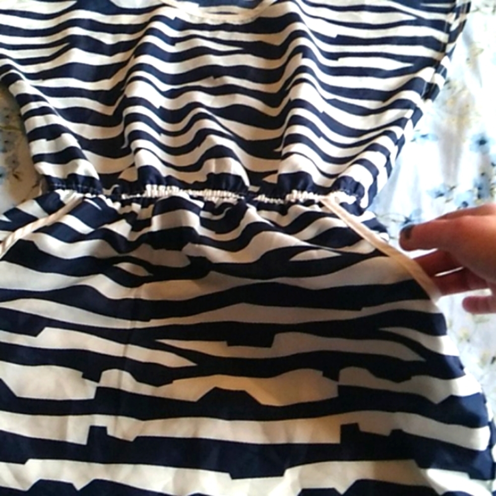 Blue and white striped dress - Picture 4 of 13
